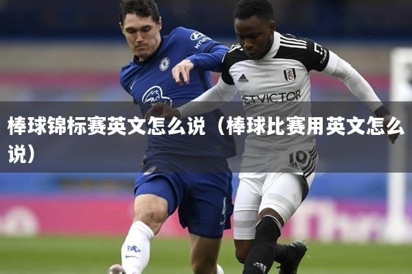 棒球锦标赛英文怎么说(棒球比赛用英文怎么说)