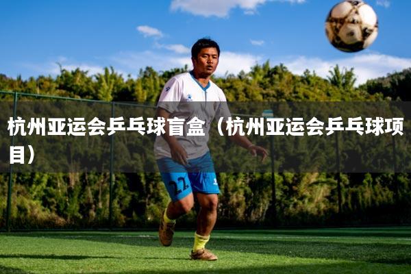 杭州亚运会乒乓球盲盒（杭州亚运会乒乓球项目）